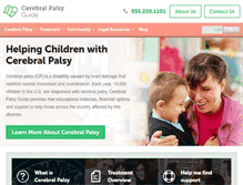 Tablet Screenshot of cerebralpalsyguide.com